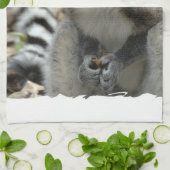 Lemur-Affe-Geschirrtuch Handtuch (Gefaltet)