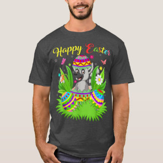 Lemur Animal Lover Floral Ostereier Funny Lemur E T-Shirt