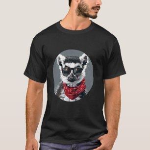 Lemur Artwork Sonnenbrille T-Shirt
