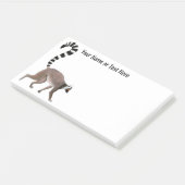 Lemur auf der Ringbahn von Madagaskar Post-it Klebezettel (angewinkelt)
