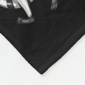 Lemur Christmas Tree Santa Hat Xmas Holiday Costum Fleecedecke (Ecke)