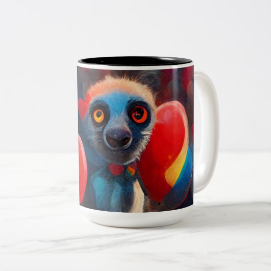 Lemur Coffee Tasse (VorderseiteRechts)