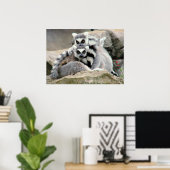 Lemur Cuddles Poster (Heimbüro)