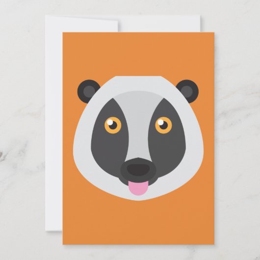 Lemur Einladung (Vorderseite)