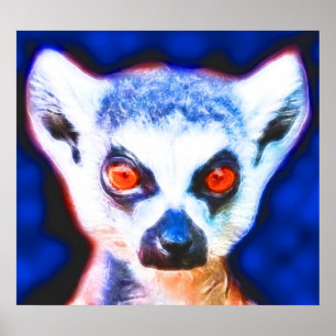 *Lemur* Geist-Kunst-Plakat-Druck Poster