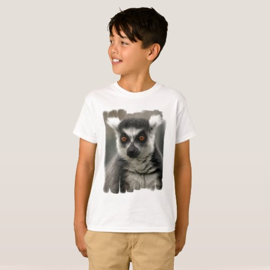 Lemur-Gesichts-Jugend-T - Shirt (Vorne ganz)