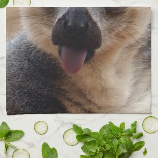 Lemur Handtuch (Gefaltet)