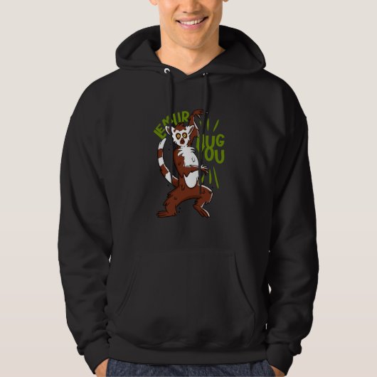 lemur hug you hoodie (Vorderseite)
