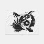 Lemur Ink Art Jungle Madaga Wildlife Rtrait Nge  Fleecedecke (Vorderseite (Horizontal))