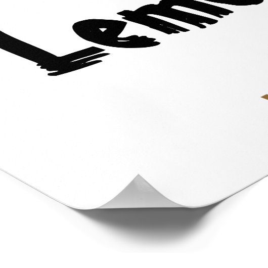 Lemur Jump Poster (Ecke)