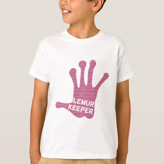 Lemur Keeper-Handschrift T-Shirt (Vorderseite)