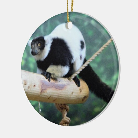 Lemur Keramik Ornament (Links)
