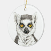 Lemur Keramik Ornament (Links)