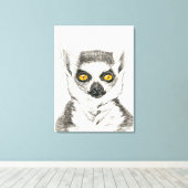 Lemur Leinwanddruck (Insitu (Holzboden))