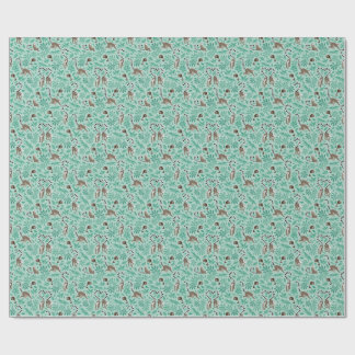 Lemur love mint leaves geschenkpapier