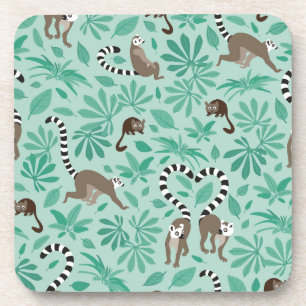 Lemur love mint leaves getränkeuntersetzer