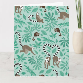 Lemur love mint leaves karte