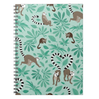 Lemur love mint leaves notizblock