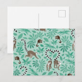 Lemur love mint leaves postkarte (Vorne/Hinten)