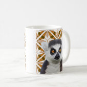 Lemur Madagaskar Wildlife Kaffeetasse (VorderseiteRechts)