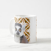 Lemur Madagaskar Wildlife Kaffeetasse (Vorderseite Links)