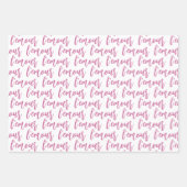 Lemur mit Tulips Romantische Liebe Funny French Pu Geschenkpapier Set (Vorderseite 3)