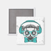 Lemur | Music Lover Magnet (Vorderseite/Rückseite)