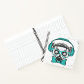 Lemur | Music Lover Notizblock (Innenseite)