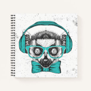 Lemur Music Lover Notizblock