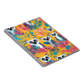 Lemur Paradise Notebook - Lebhaftes Jungle Design Notizblock (Rechte Seite)