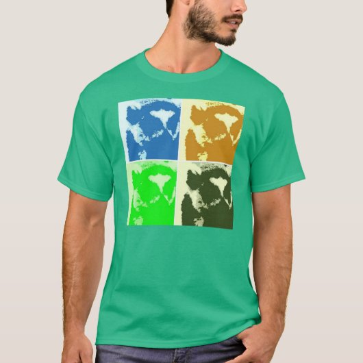 Lemur Pop Art T-Shirt (Vorderseite)