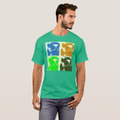 Lemur Pop Art T-Shirt (Vorne ganz)