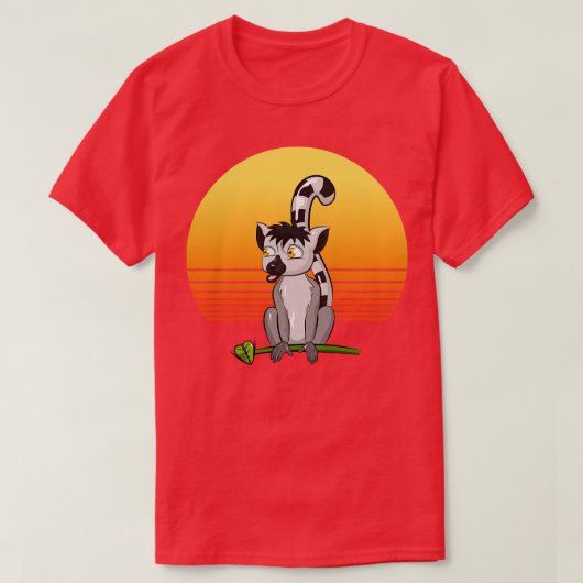 Lemur Retro T-Shirt (Design vorne)