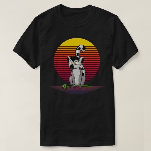 Lemur Retro Vapor T-Shirt (Design vorne)