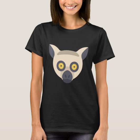Lemur  Ring Tailed Cute Primate 2 T-Shirt (Vorderseite)