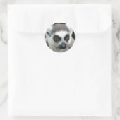 Lemur Runder Aufkleber (Tasche)