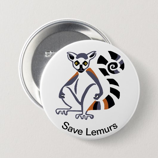 Lemur - Schaltfläche Button (Vorne & Hinten)