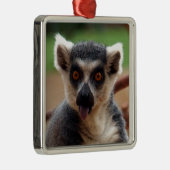 Lemur Silbernes Ornament (Rechts)