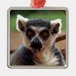 Lemur Silbernes Ornament