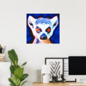 *Lemur* Spirit Art Poster Print (Heimbüro)