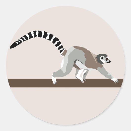 Lemur Sticker (Vorderseite)
