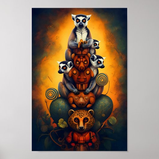 Lemur Totem Poster (Vorne)