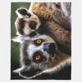 LEMUR und BABY Fleecedecke (Vorderseite)