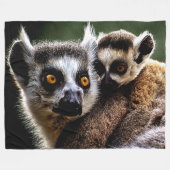 LEMUR und BABY Fleecedecke (Vorderseite (Horizontal))
