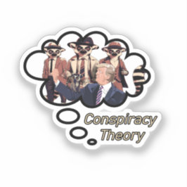 Lemur Verschwörungstheorie Aufkleber