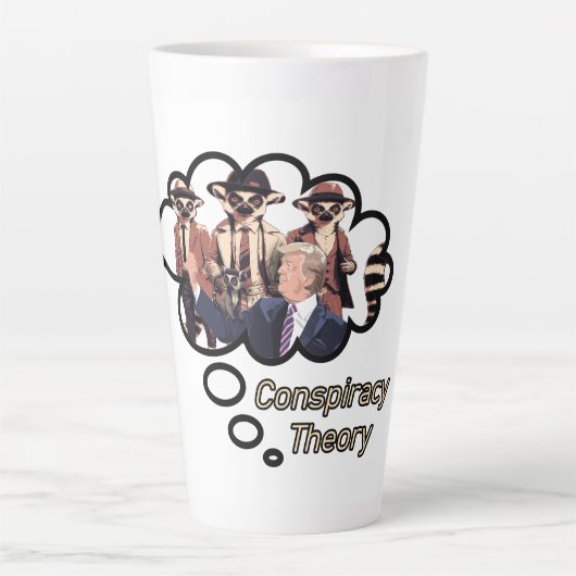 Lemur Verschwörungstheorie Milchtasse (Vorderseite)