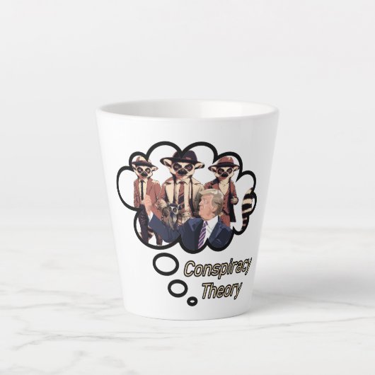 Lemur Verschwörungstheorie Milchtasse (Vorderseite)