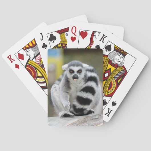 Lemur voller Persönlichkeit Spielkarten (Rückseite)