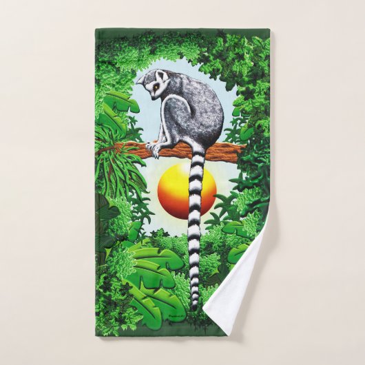 Lemur von Madagaskar Badhandtuch Set (Handtuch)
