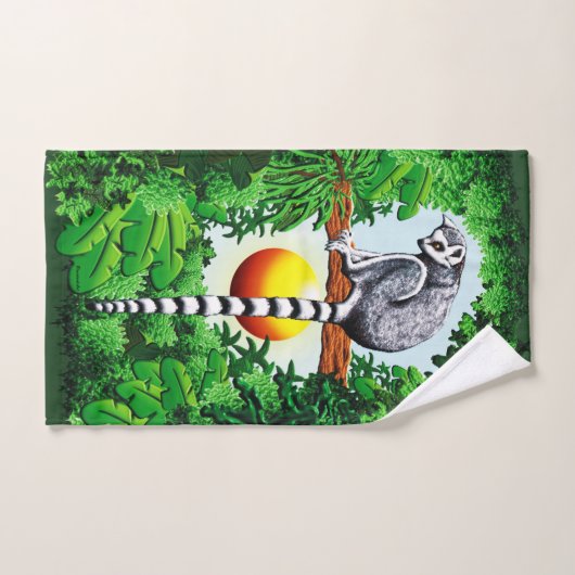 Lemur von Madagaskar Badhandtuch Set (Handtuch)